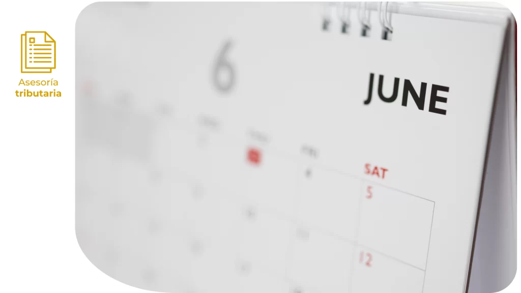 Calendario de Obligaciones Tributarias Junio 2025